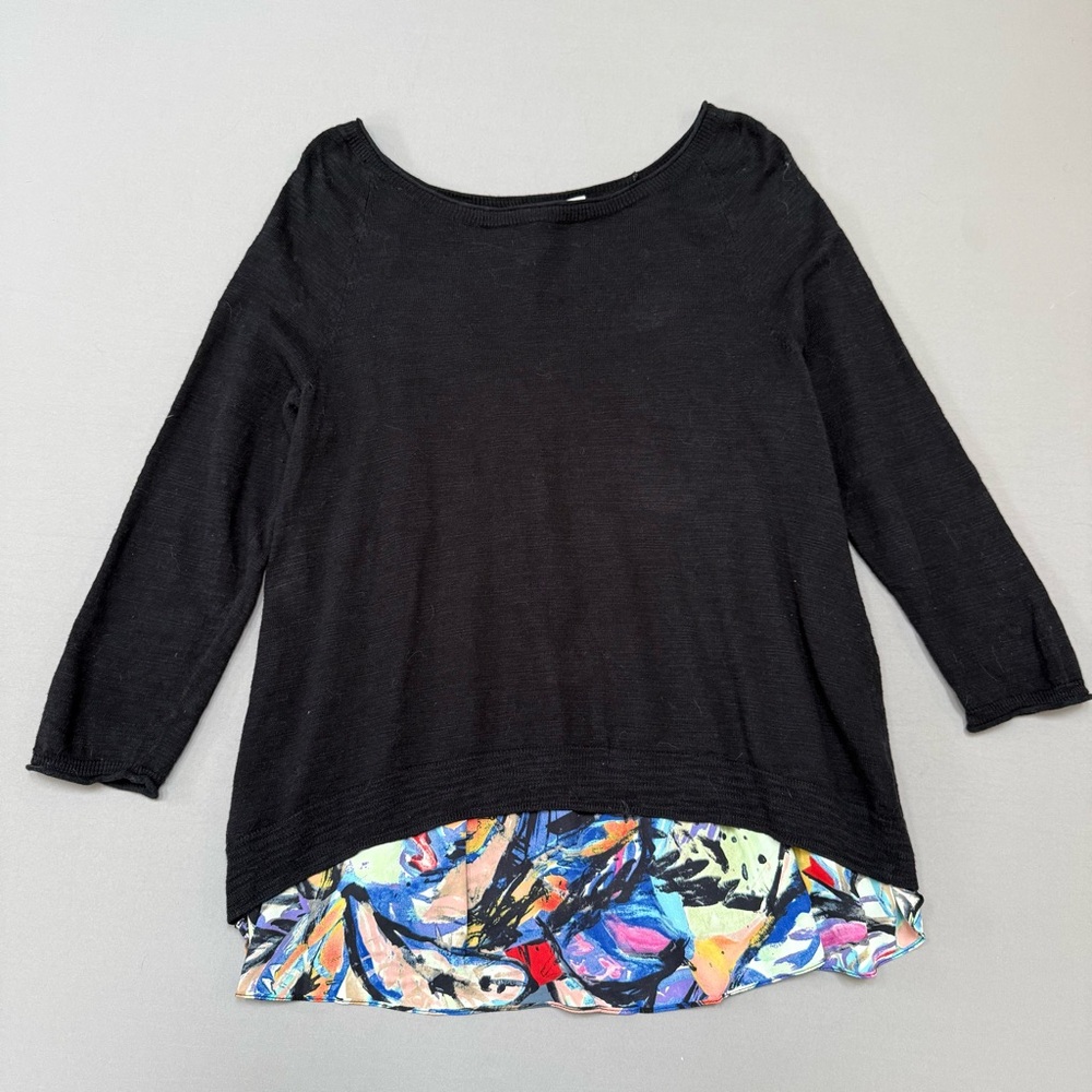 ANTHROPOLOGIE Moth mixed media sweater, M.